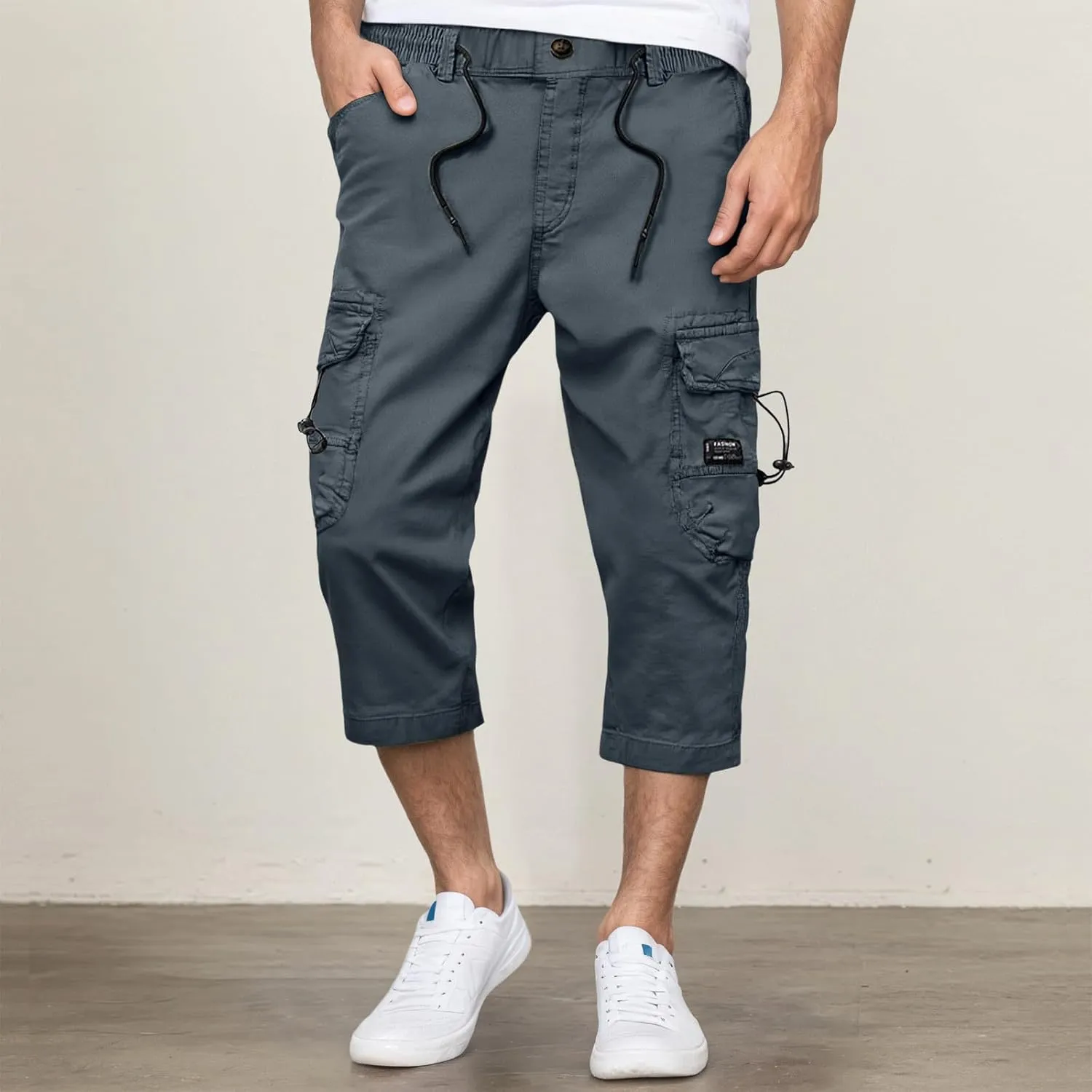 Mens Dress Pants Linen Pajama Baggy Outfits Bike Business Athletic with Pockets Regular Fit Cargo Joggers Football