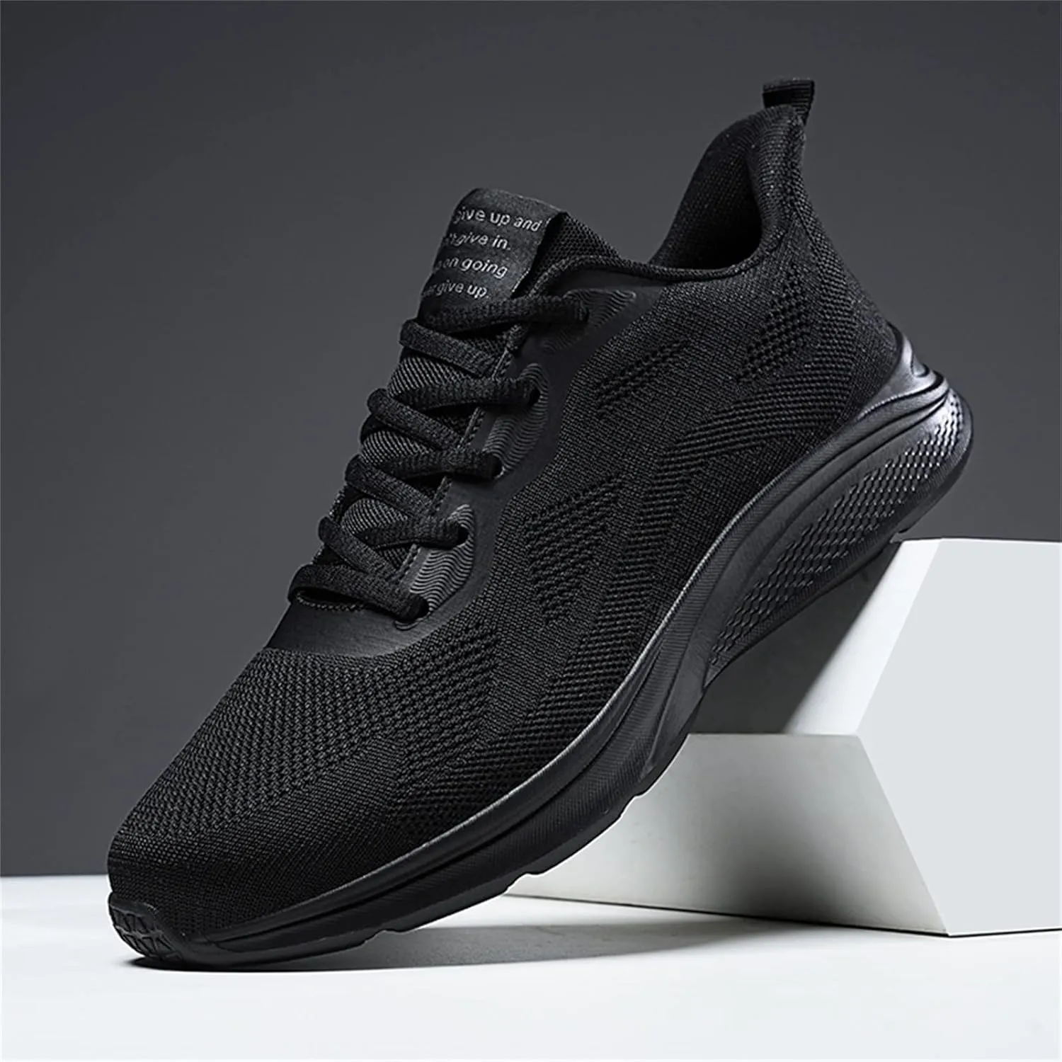 Men's Recovery Shoes Lace Up Solid Running Shoes Casual Fashion Sneakers Lightweight Air 1 Sneaker Shield for Mens