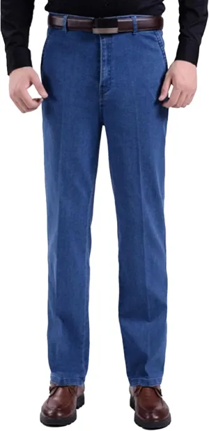 Men's Regular Straight Leg Denim Pants Slim Fit Stretch Casual Streetwear Jeans Fashion Basic Biker Jeans
