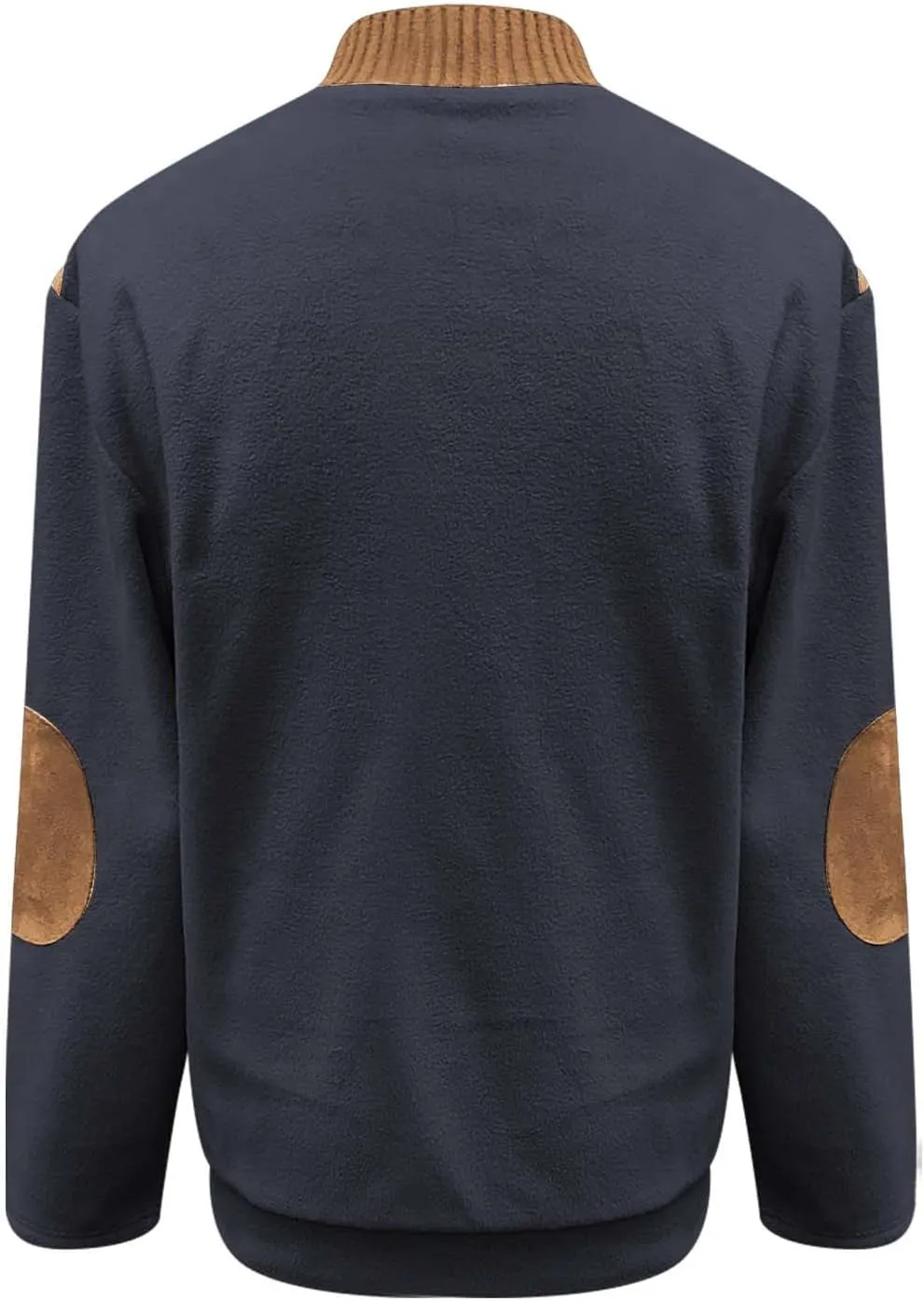 Mens Sweater Fall And Winter Casual Long Sleeved Zipper Shaker Warm Long Sleeved Sweater Tops Men'S Stand Up Collar