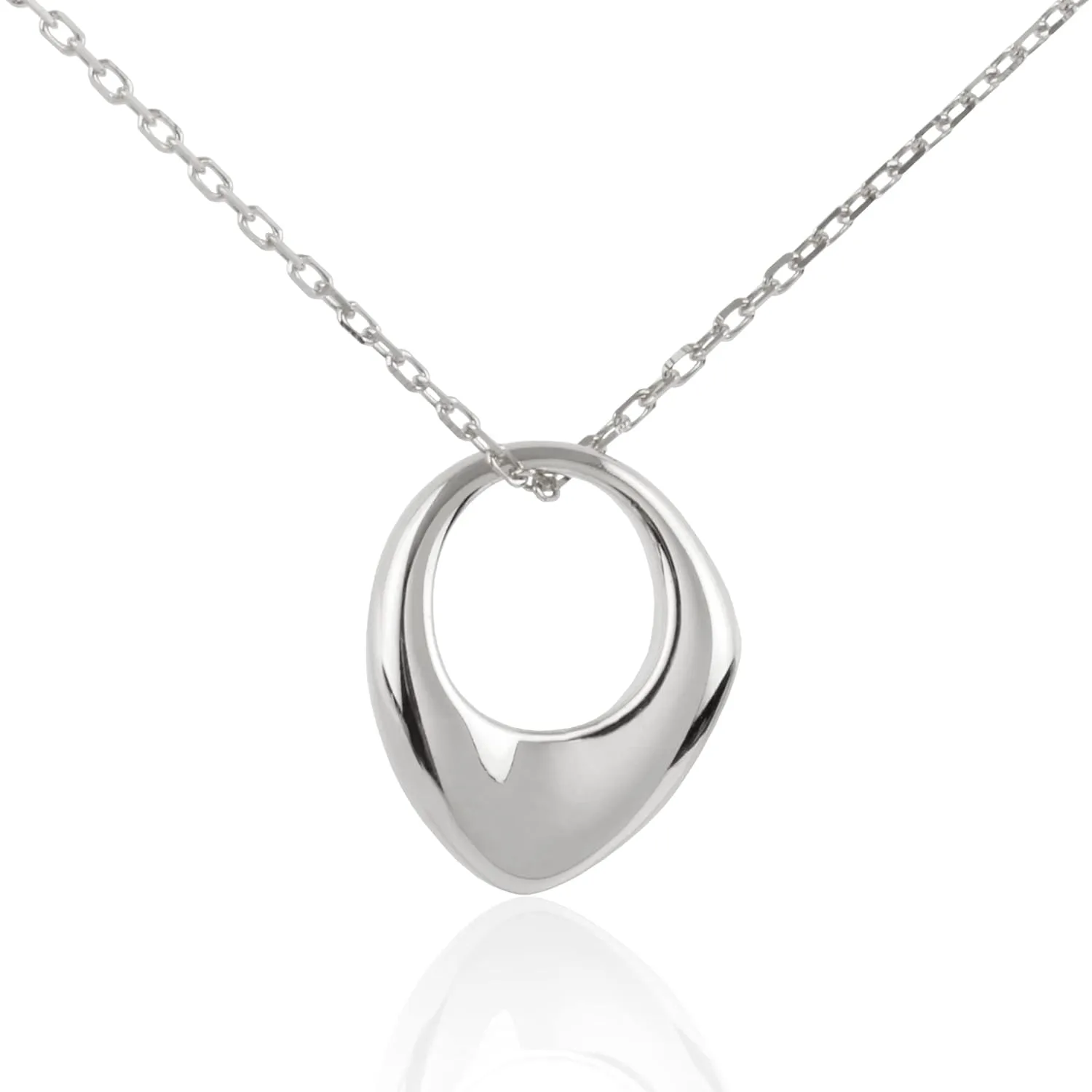 Minimalist 925 Sterling Silver Artistic Horseshoe Charm Choker Necklaces for Women