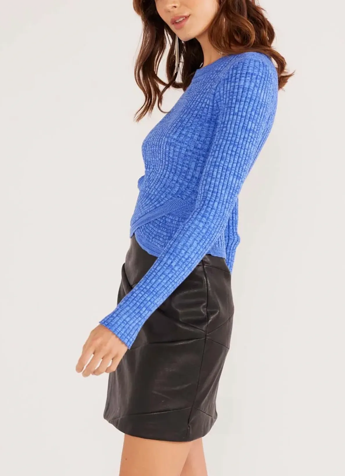 Mink Pink Harper Rib Knit Top