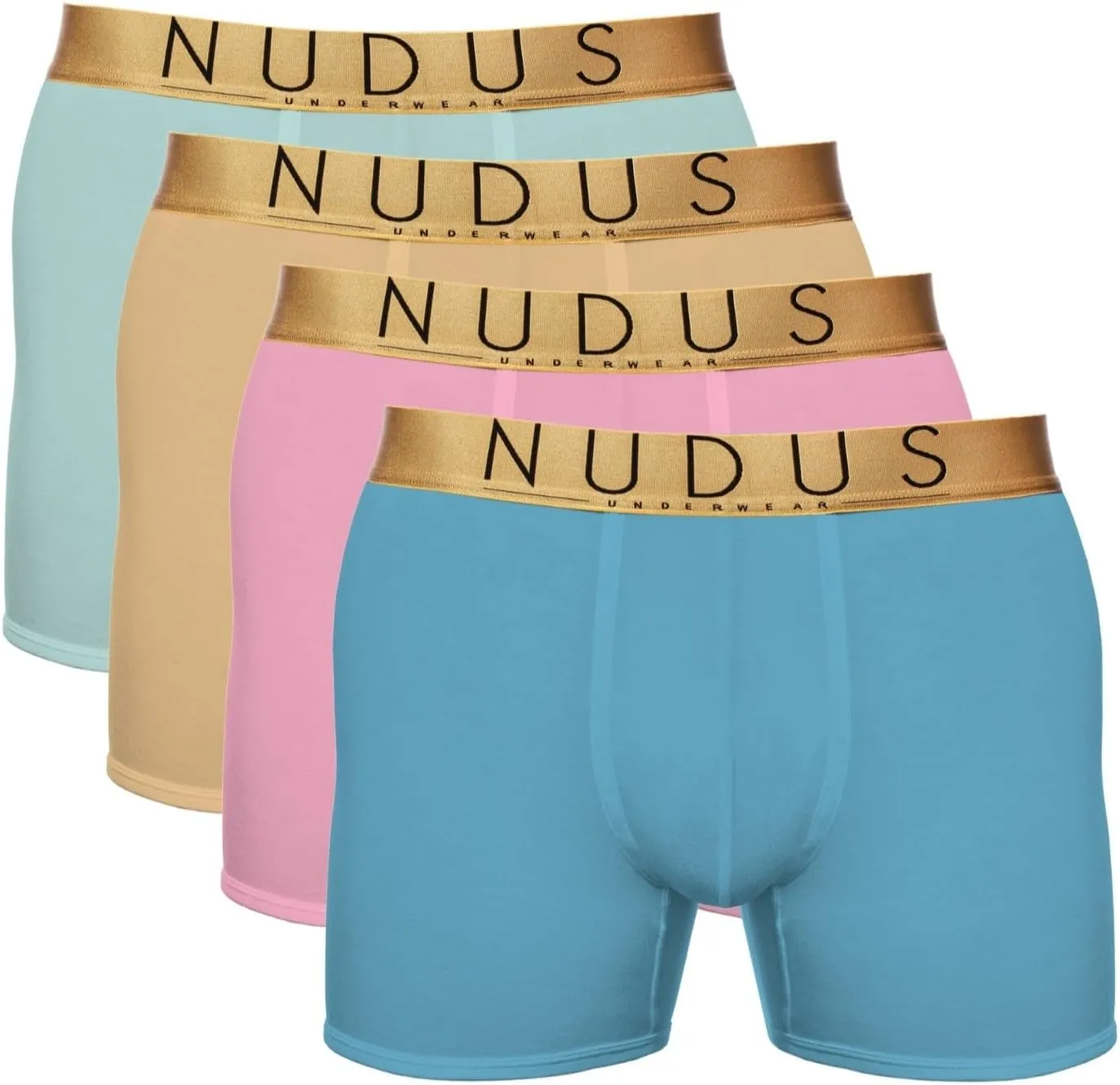 NUDUS Men's Bamboo Rayon 2 Pouches Underwear - Pack Of 4 Gift Box Briefs??