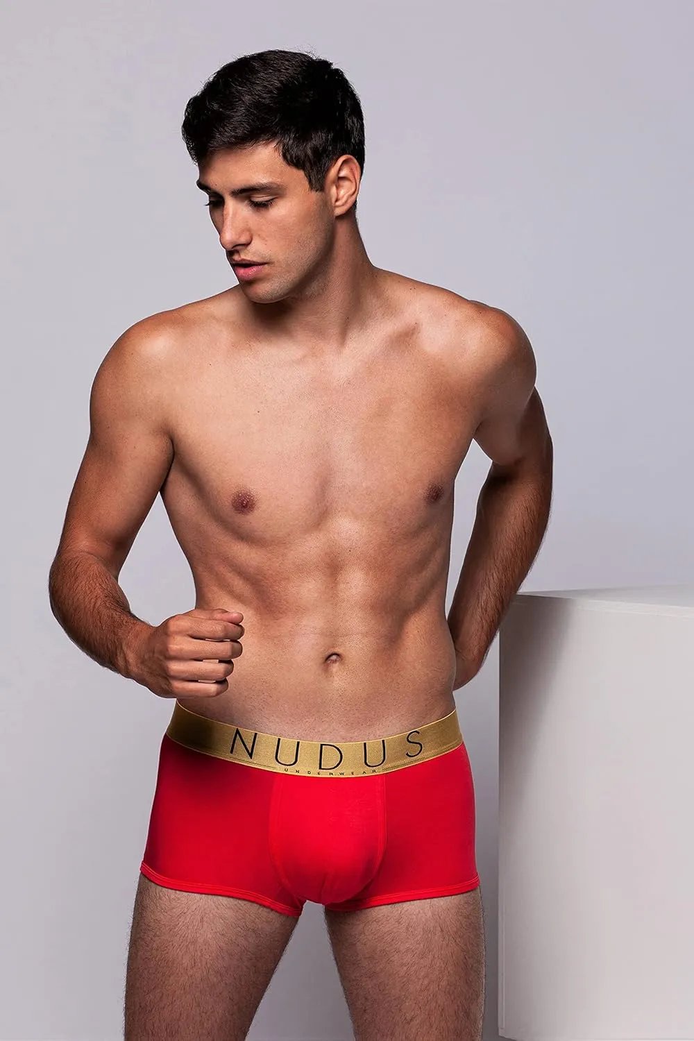 NUDUS Men's Bamboo Rayon 2 Pouches Underwear - Pack Of 4 Gift Box Briefs??