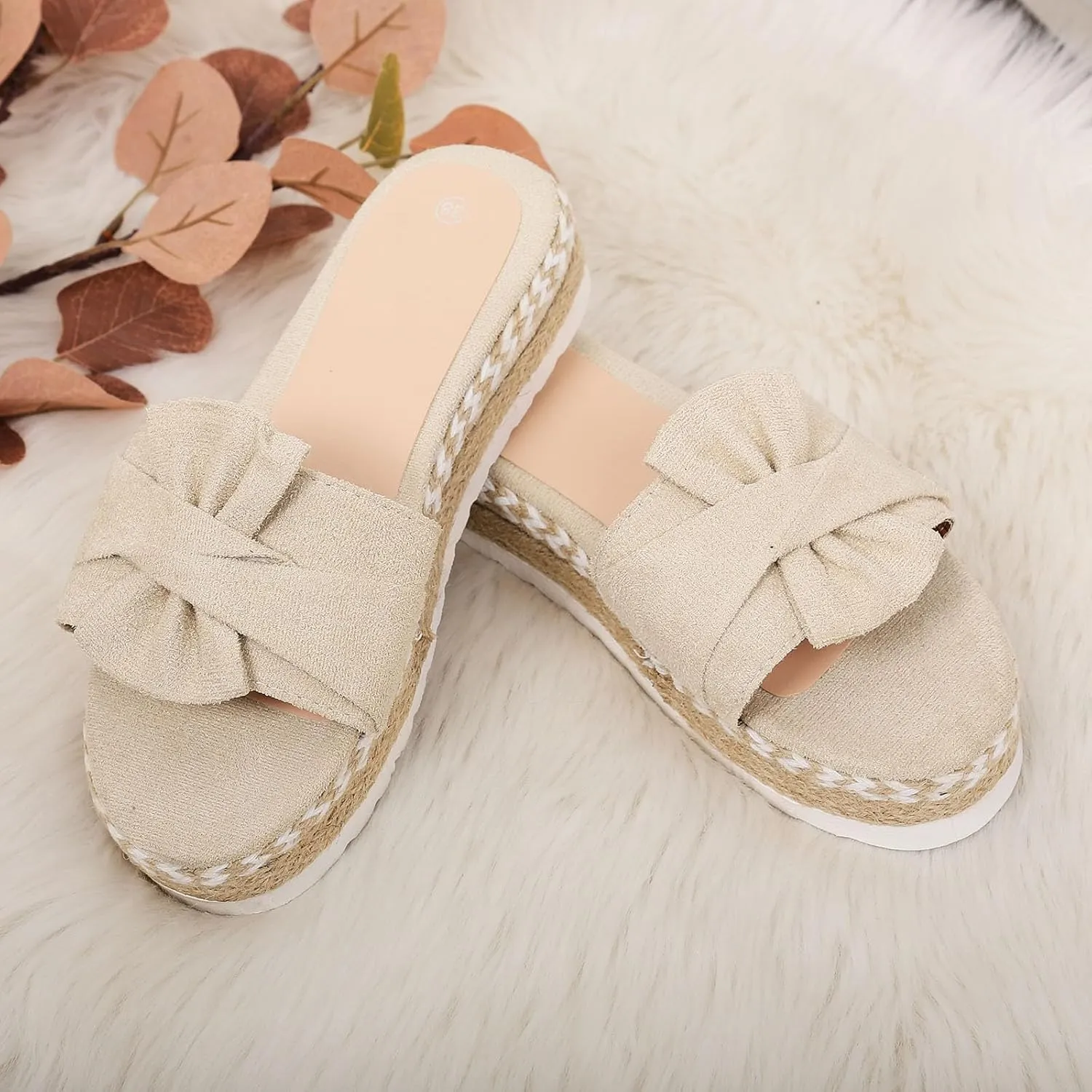Orthopedic Sandals for Women Dressy Summer Bow Knot Open Toe Flat Sandals for Women Summer Walking Sandals Women