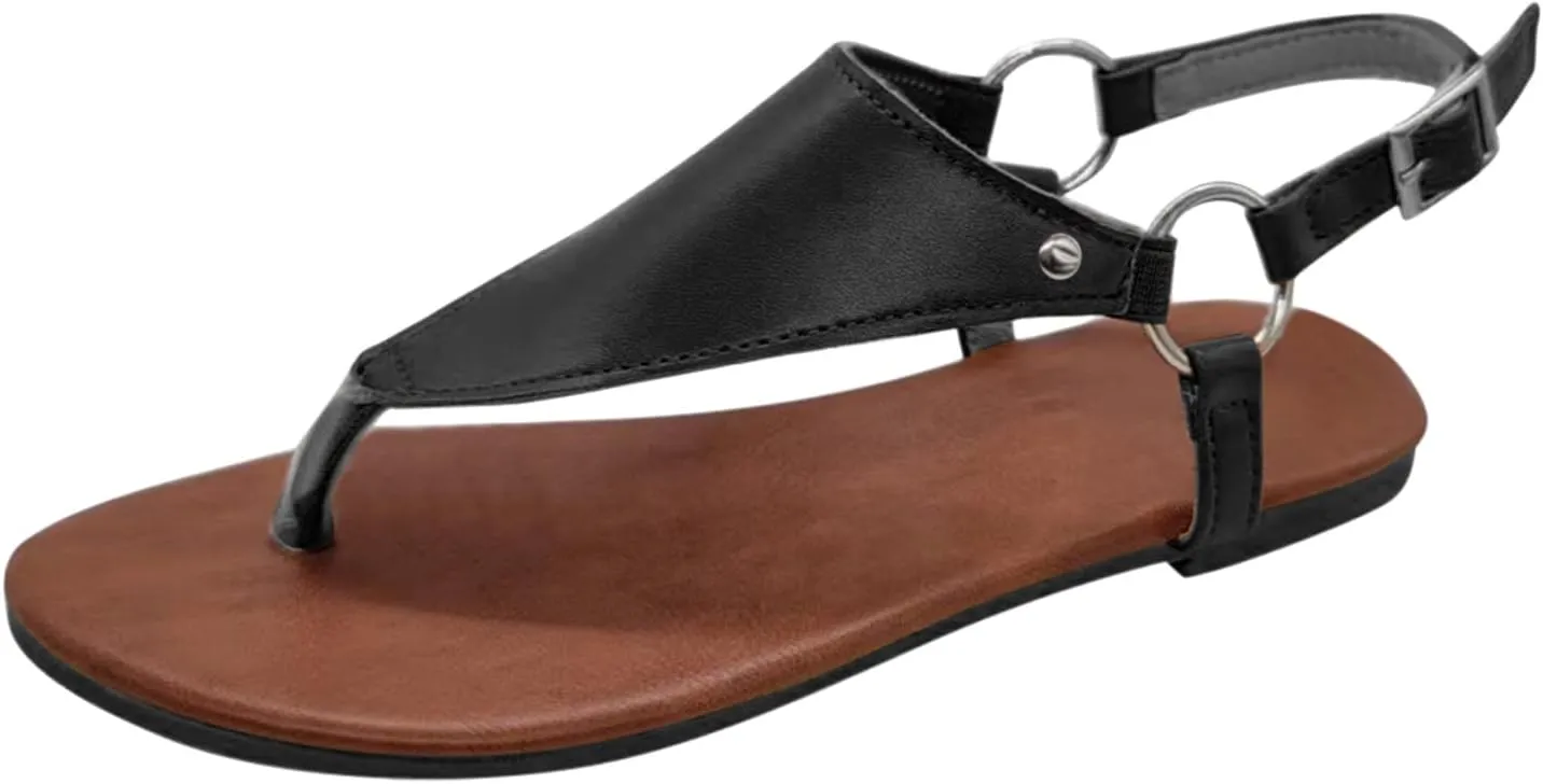 Orthopedic Slippers for Women 6 Wide All Black Orthopedic Shoes for Women Heeled Sandals for Women Arch Support Ladies Leather Sandals Plantar Fasciitis Sandals Closed Toe Black Shoes Women Dressy