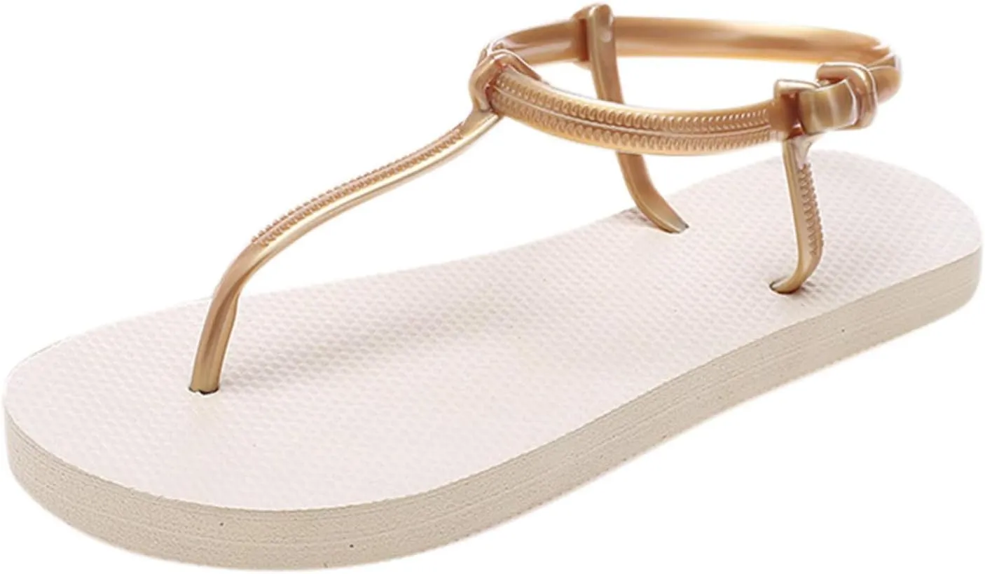 peqiut Casual Sandals Women Flat Platform Strap Sandals for Women Orthopedic Clip Toe Flip Flops Casual Sandals