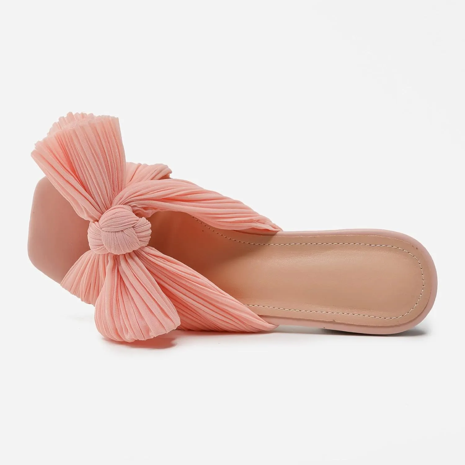 peqiut Orthopedic Sandals for Women Slip On Flat Bowknot Womens Sandals Comfortable Summer Holiday Dressy Sandals Women