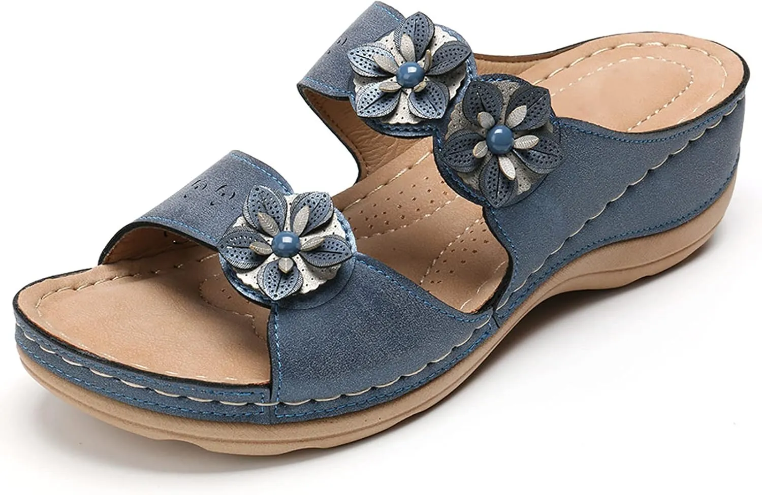peqiut Platform Sandals Women Summer Comfortable Lightweight Breathable Orthopedic Sandals Women Dressy Womens Sandals 2024