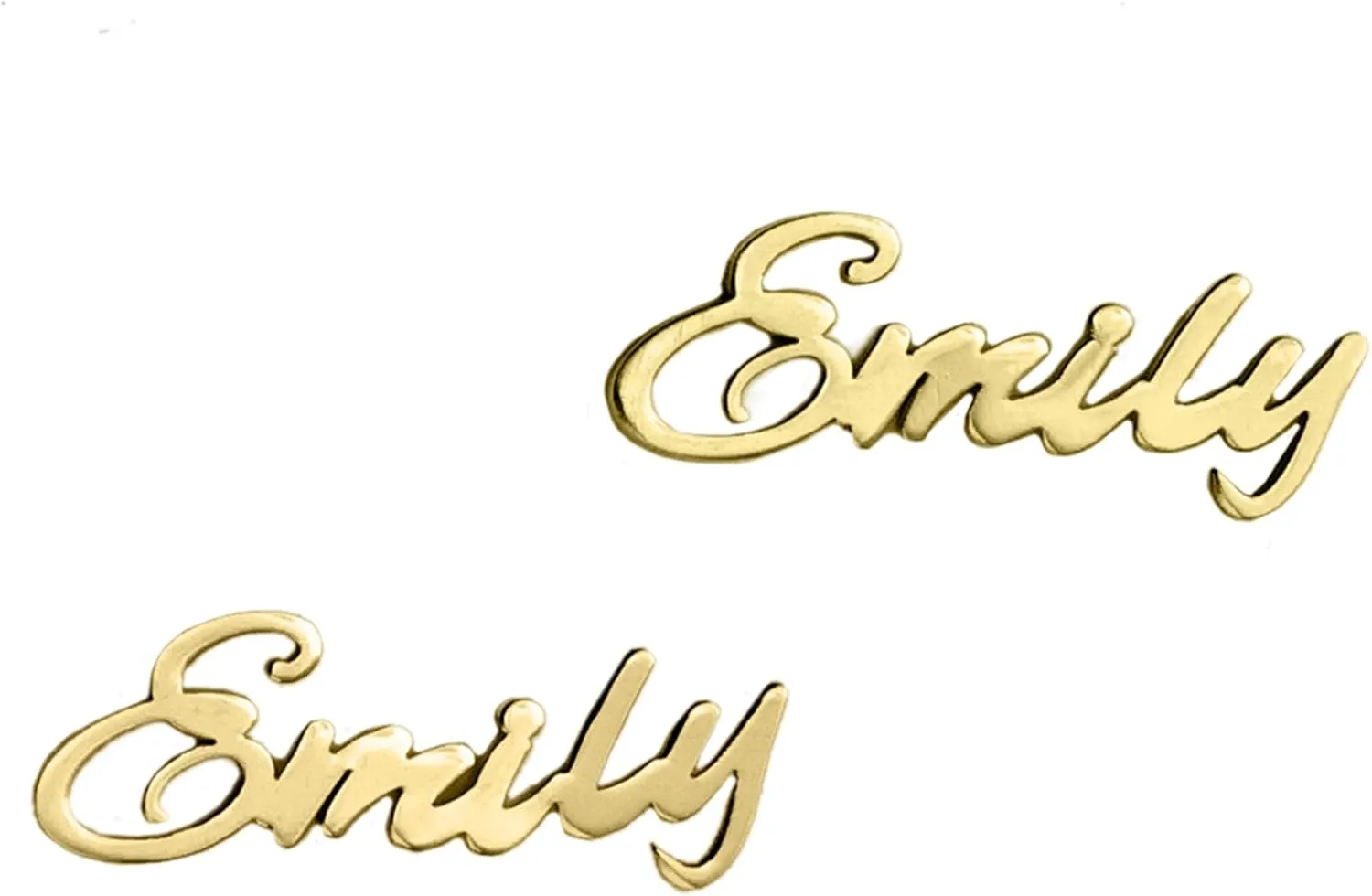 Personalized Name Earrings, Custom Name Stud Earrings, Silver or Gold Name Jewelry, Custom Engraved Earrings, Perfect Mothers Day Gift for Loved Ones