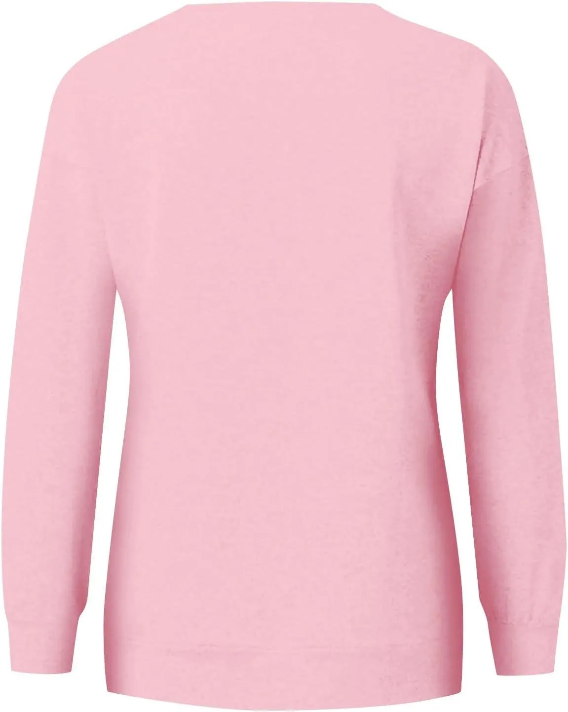 Plain Crewneck Sweatshirts Women Lightweight Fleece Oversized Sweatshirt Pullover Long Sleeve Tops Kangaroo Pocket