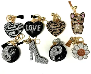 RHINESTONE KEY CHAINS