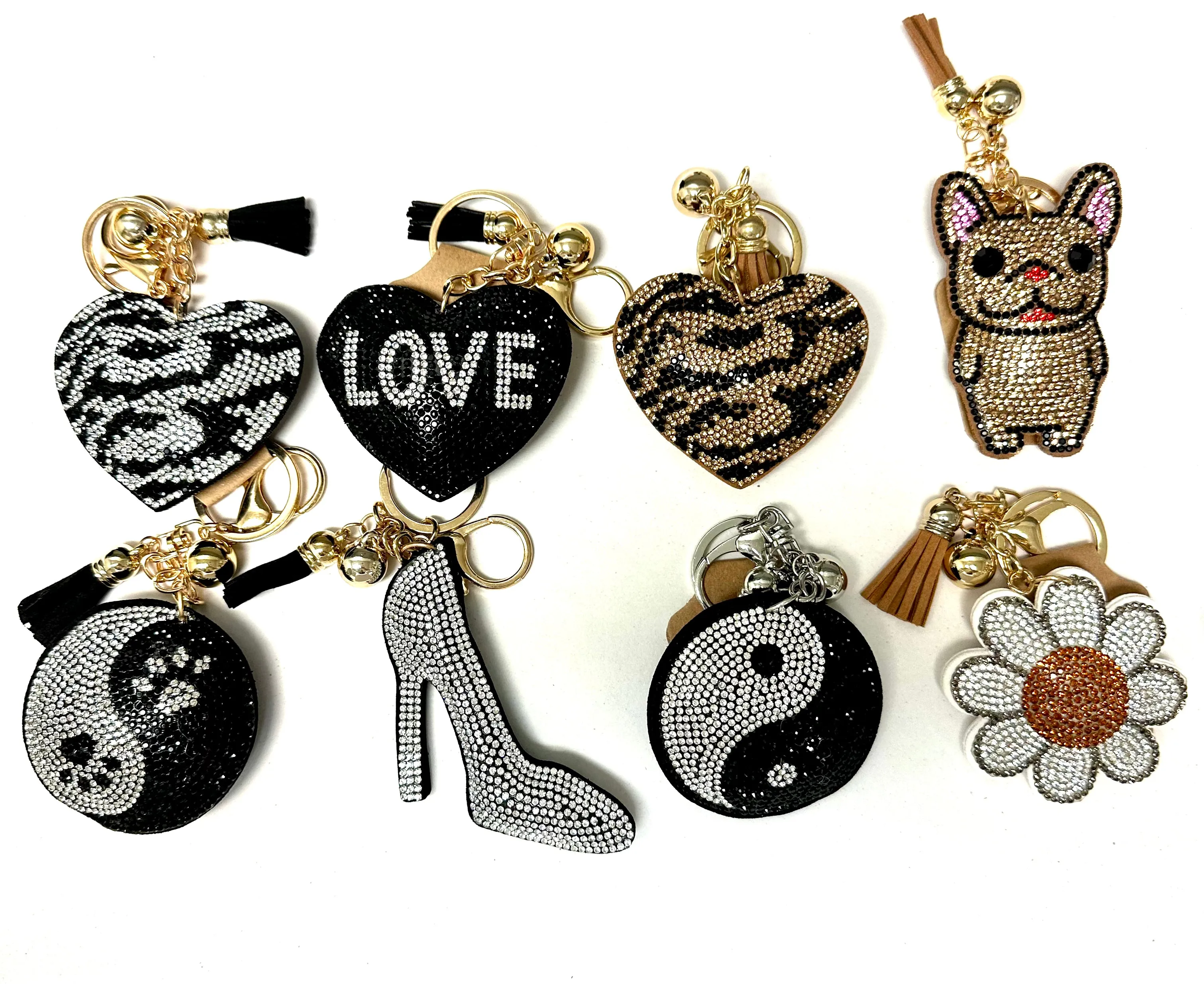 RHINESTONE KEY CHAINS