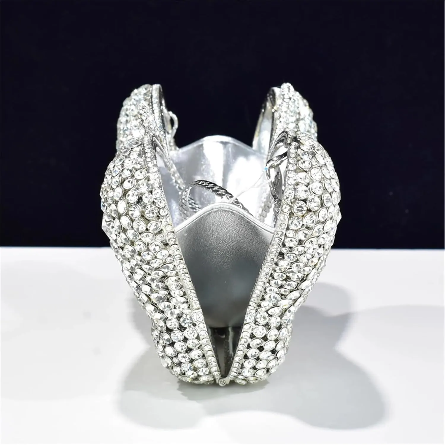 Rhinestone Purse Female Diamonds Cute Handbags Ladies Bridal Party Butterfly Shape Clutches Elegant Banquet Purse Evening Bags