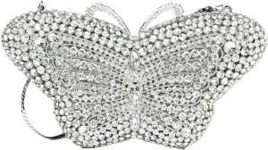 Rhinestone Purse Female Diamonds Cute Handbags Ladies Bridal Party Butterfly Shape Clutches Elegant Banquet Purse Evening Bags