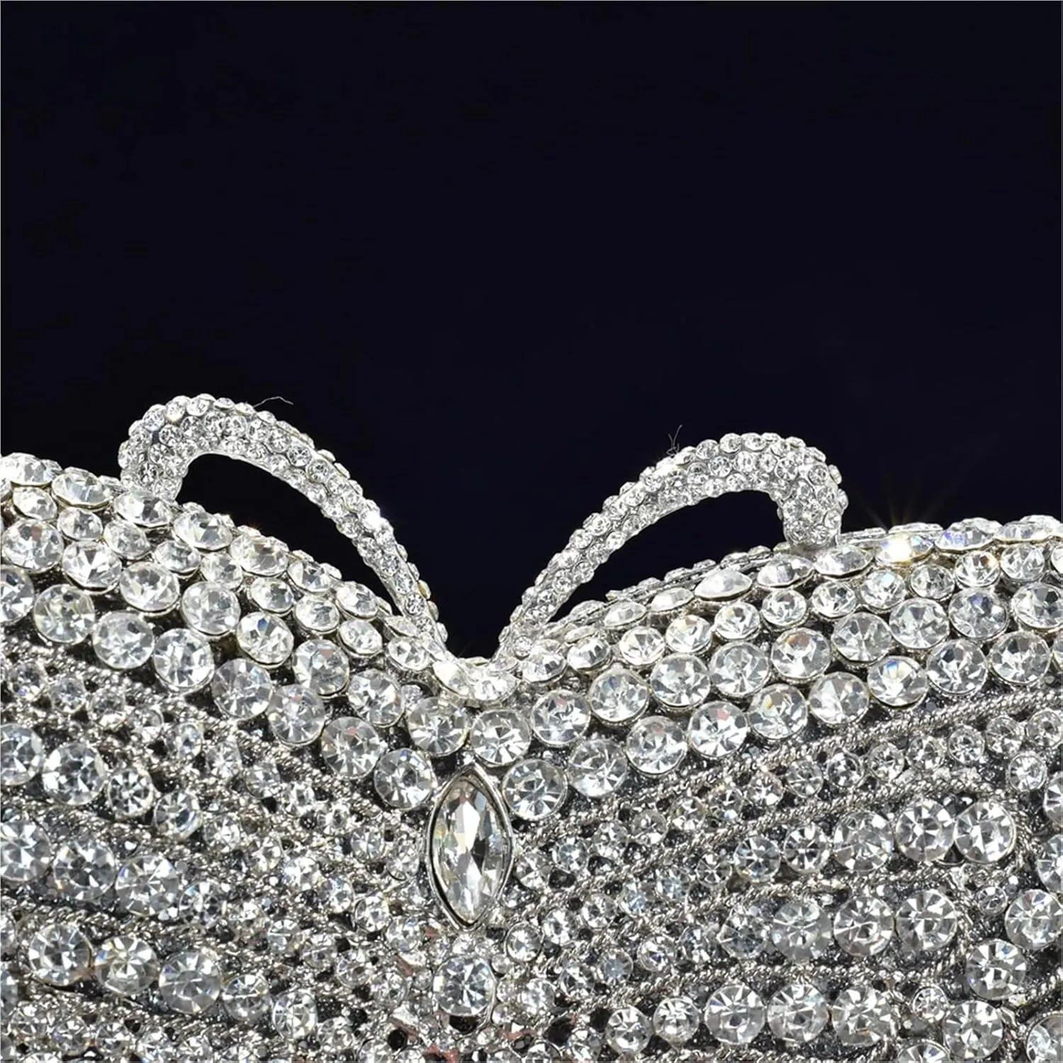 Rhinestone Purse Female Diamonds Cute Handbags Ladies Bridal Party Butterfly Shape Clutches Elegant Banquet Purse Evening Bags