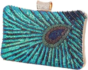 Rhinestone Purse Women's Evening Clutch Bag Party Purse Wedding Clutches for Bridal(Color 15)