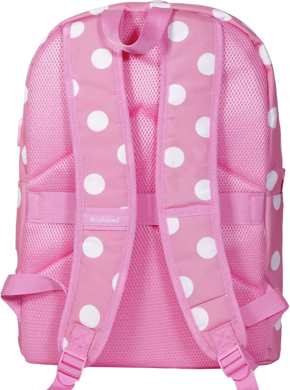 Rockland Classic Laptop Backpack, Pinkdot, Large