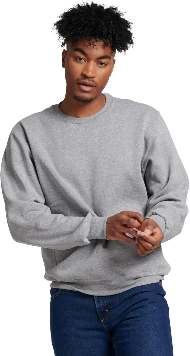 Russell Athletic Men's Dri-Power Fleece Sweatshirts, Moisture Wicking, Cotton Blend, Relaxed Fit, Sizes S-4x