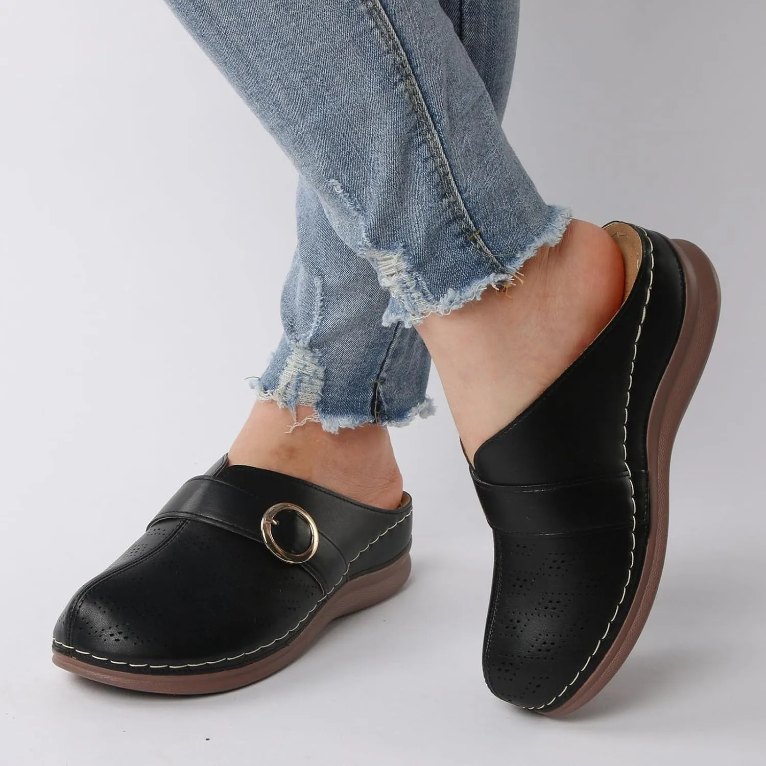 Sandals Women Thick Sole Orthopedic Womens Sandals Summer Dress Flats Casual Beach Comfortable Platform Sandals