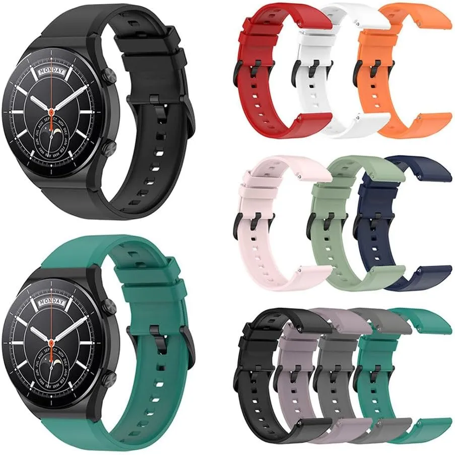 Silicone Strap for Xiaomi Watch S1 22mm Sport Watch Smartwatch Bracelets