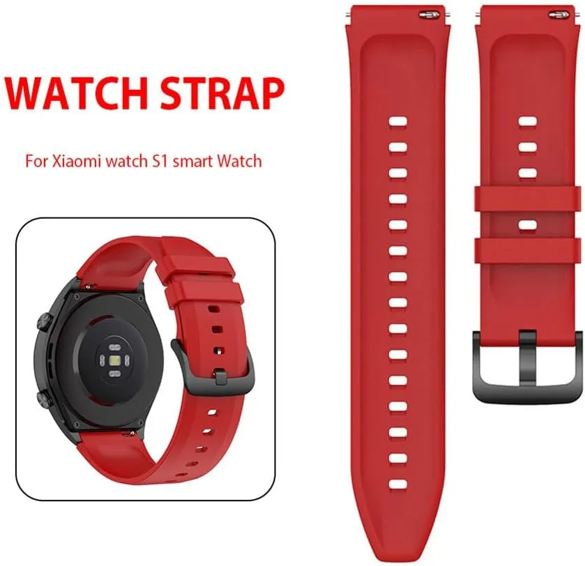 Silicone Strap for Xiaomi Watch S1 22mm Sport Watch Smartwatch Bracelets