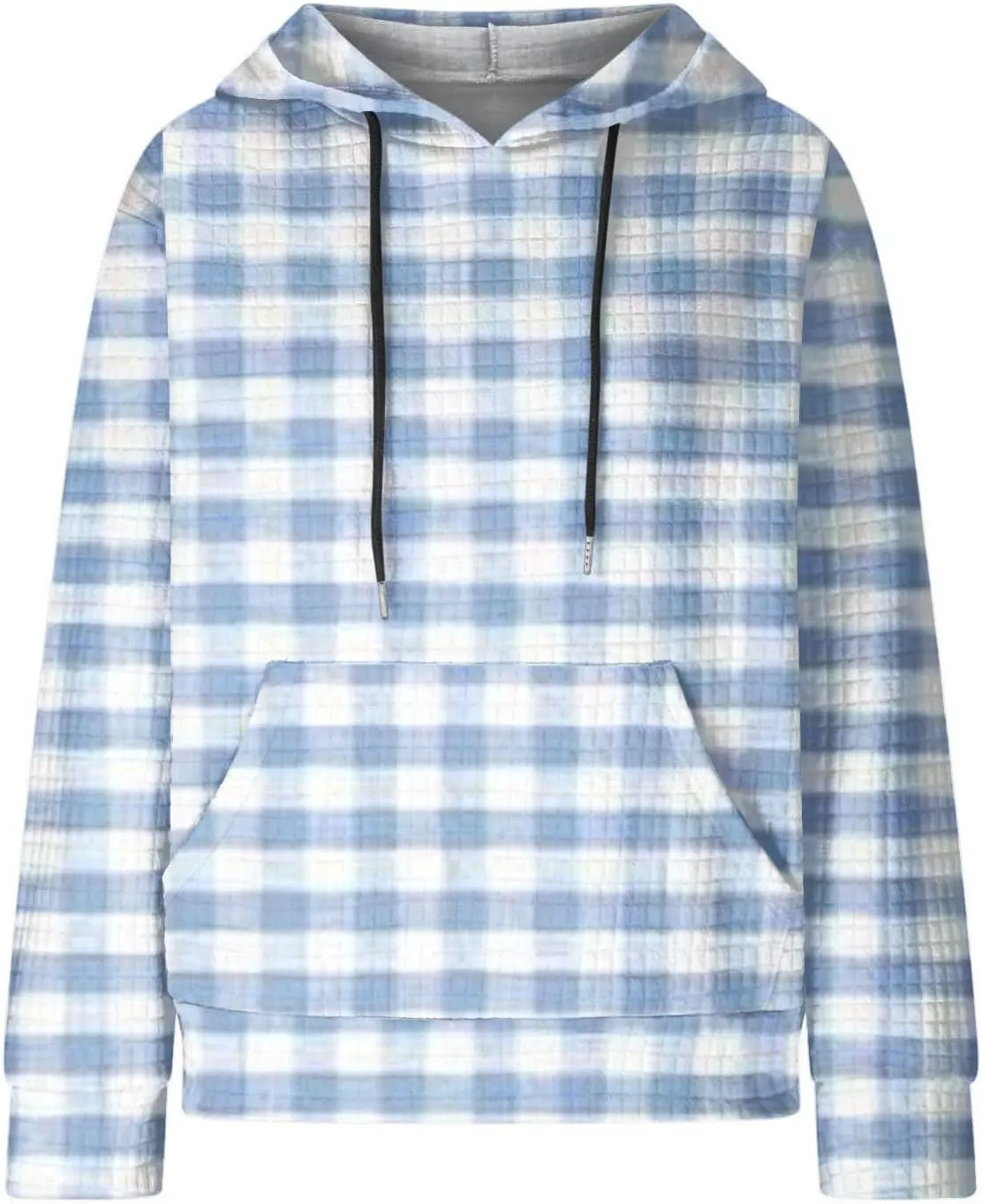 Soft Sweatshirts For Women Graphic Waffle Oversized Hoodies Casual Cute Drawstring Pullover Top Trendy Preppy Clothes