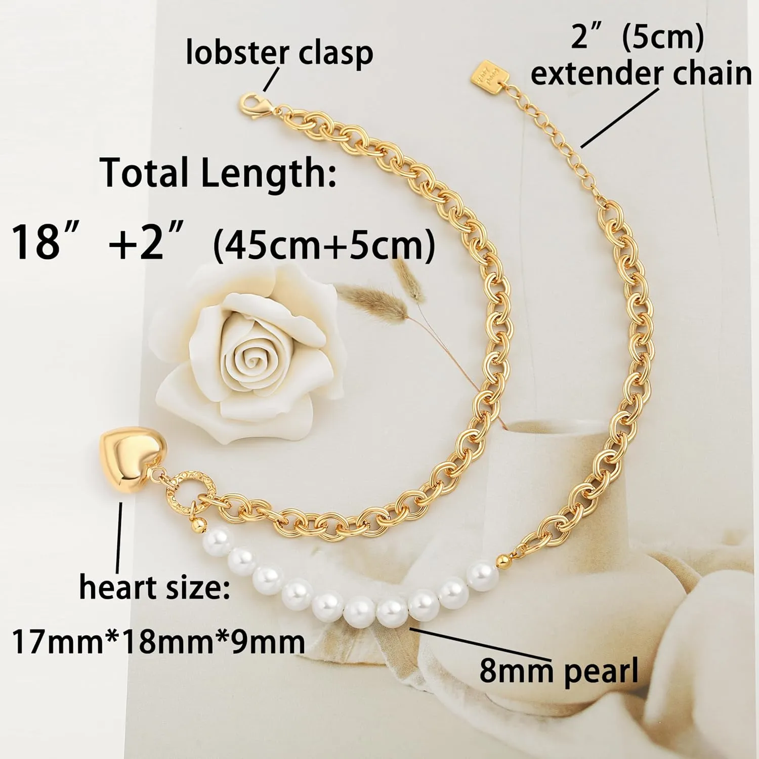 SOFYBJA 18k Gold Chain Choker Dainty Turquoise Beads Bar Necklace for Women Handmade Gemstone Jewelry for Mother's Day