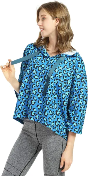 Solaris Loose Women's Crop Tops Hoodie Sweatshirt, 3/4 Sleeve Comfortable Soft Pullover T-Shirt for Outdoor Running