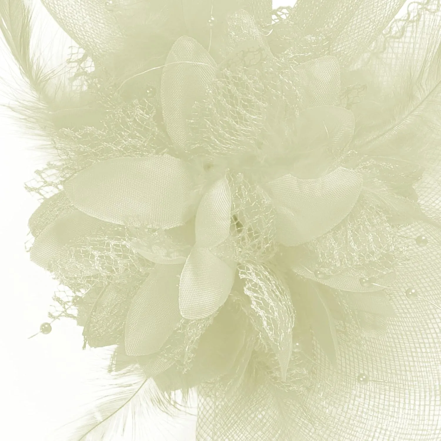 Song Qing Women's Fascinators Tea Party Hat Church Cocktail Derby Hat Wedding Feathers Mesh Headpiece