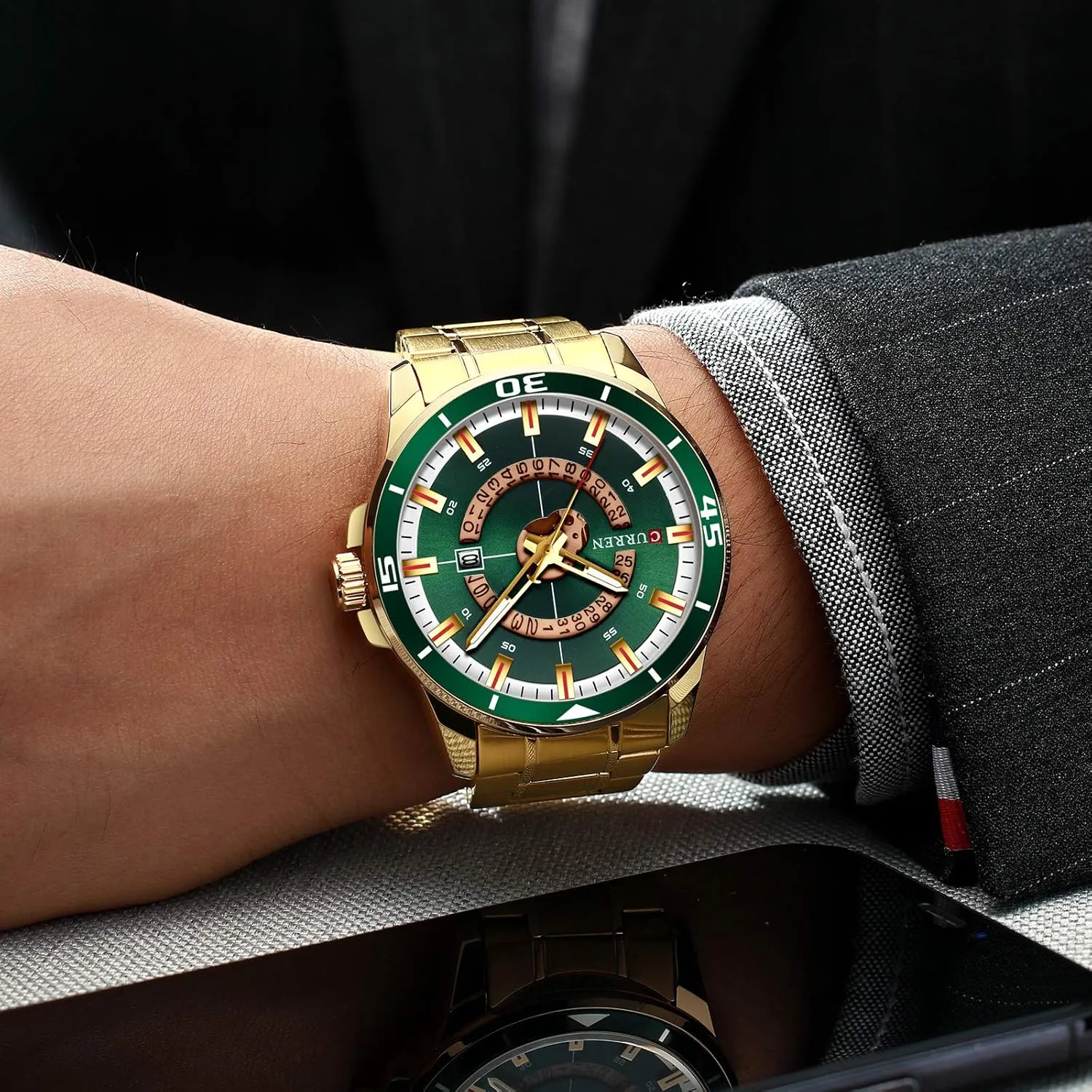 Sport Men Watch Top Brand Luxury Military Business Fashion Casual Male Clock Stainless Steel Quartz Man Wristwatch 8359