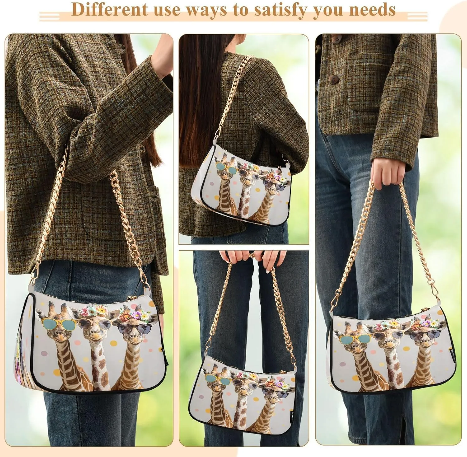 St. Patrick's Gnomes Small Shoulder Purse, Women Crossbody Bags