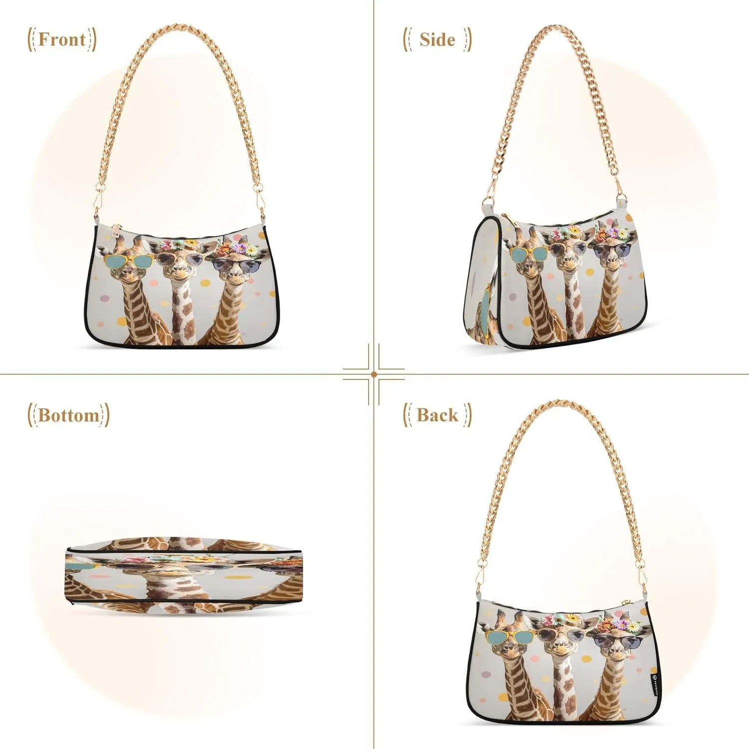 St. Patrick's Gnomes Small Shoulder Purse, Women Crossbody Bags