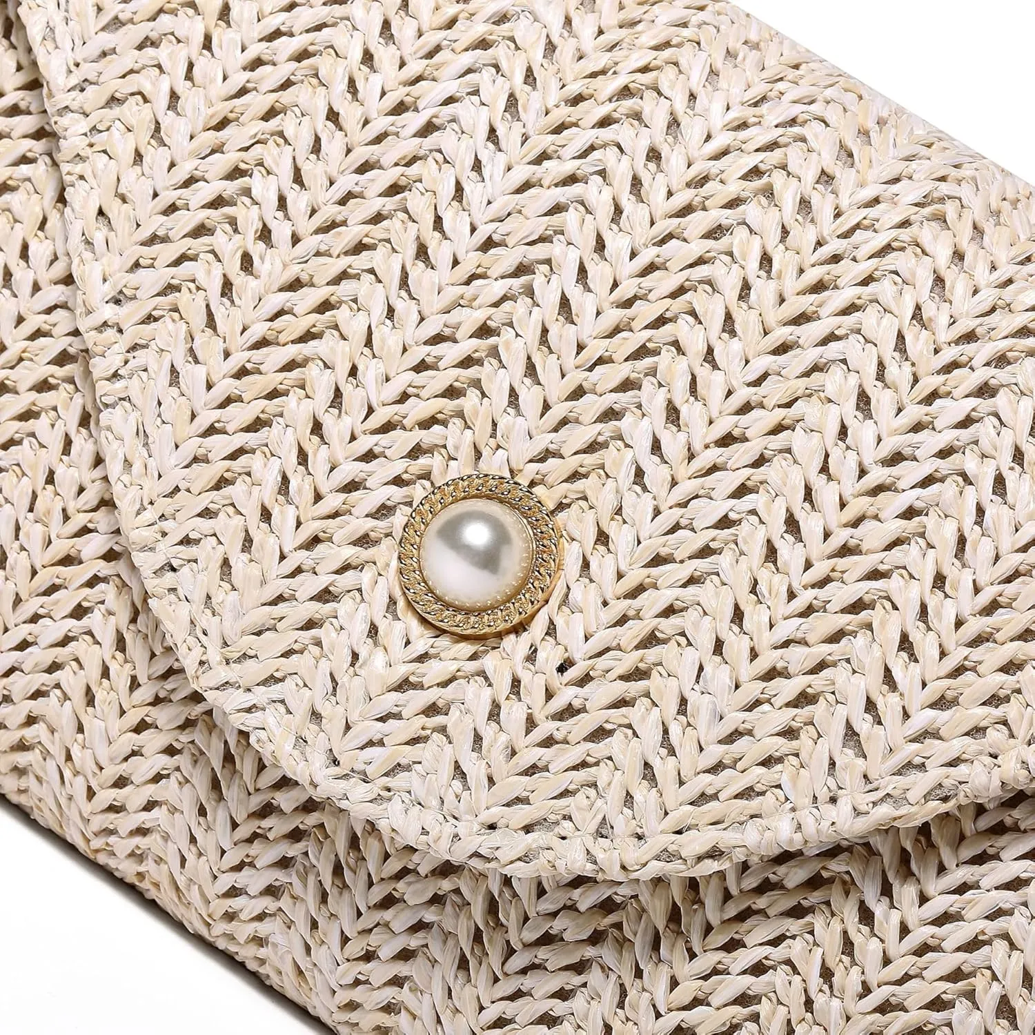Straw Beach Bag Cross Body Purses for Women Y2k Crochet Bags Cute Purse Trendy 2025 Summer
