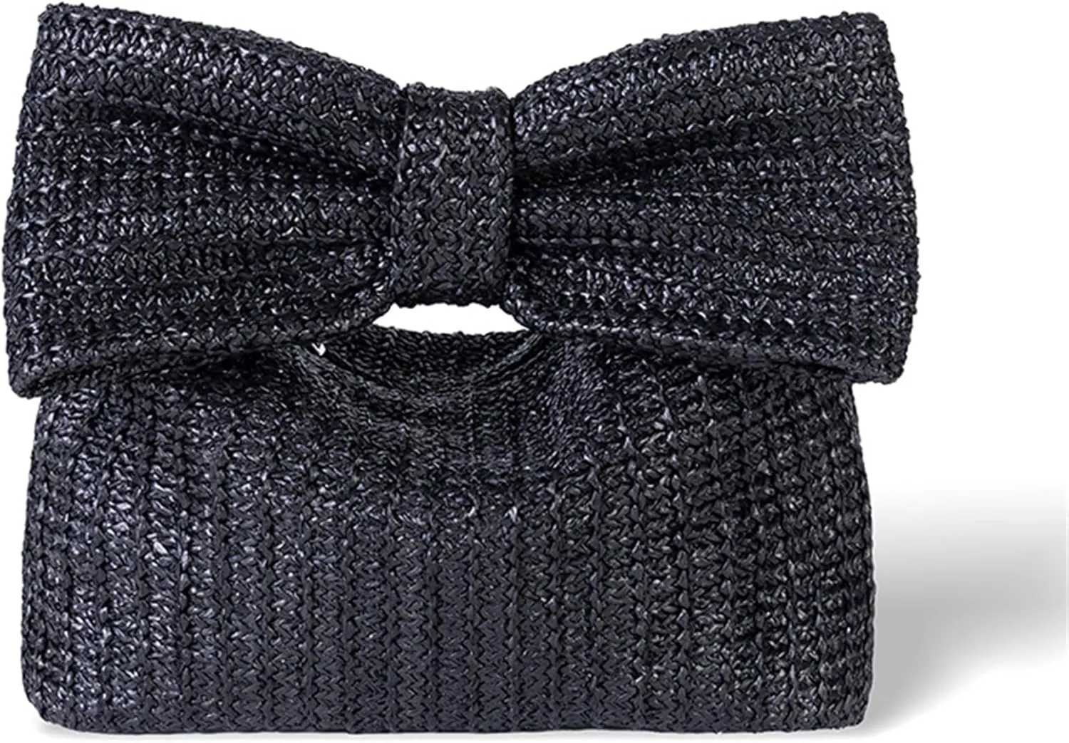Straw Clutch Bag, Women Bow Purse, Summer Beach Woven Handbag, for Party Wedding Vocation 2024