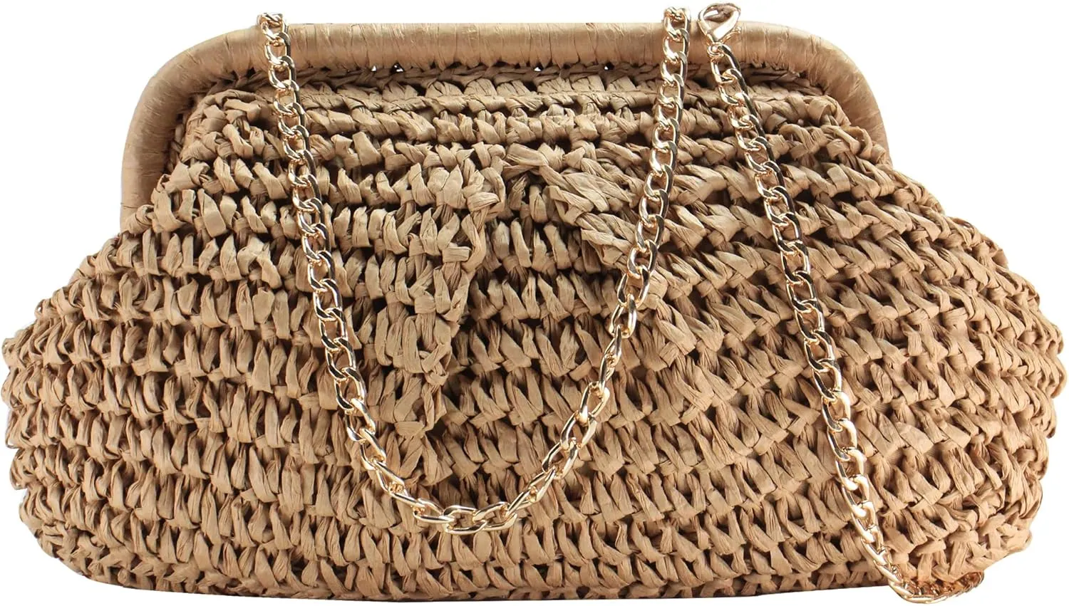 Straw Clutch Purse for Women Wedding Hand-Woved Evening Straw Handbag Party Wedding Summer Beach Bag