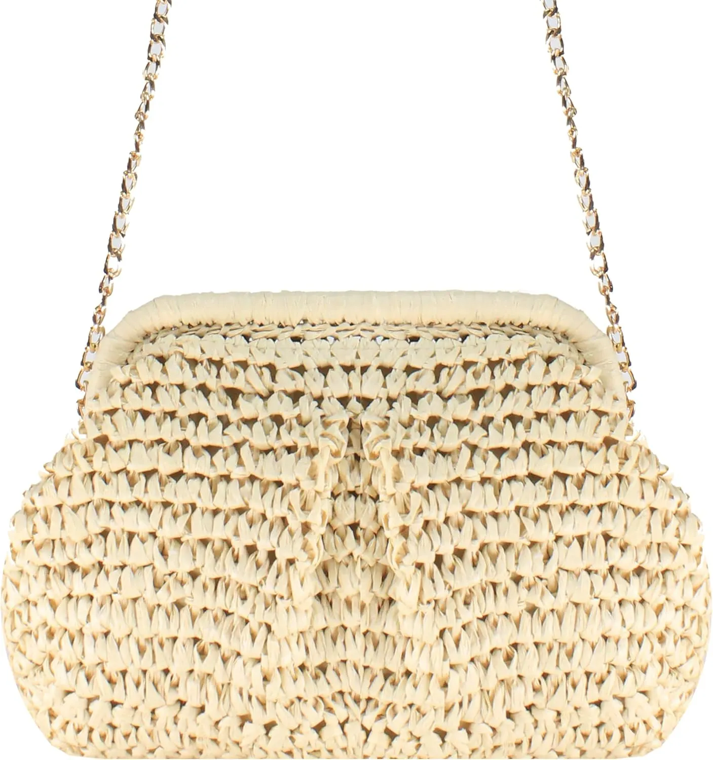 Straw Clutch Purse for Women Wedding Hand-Woved Evening Straw Handbag Party Wedding Summer Beach Bag