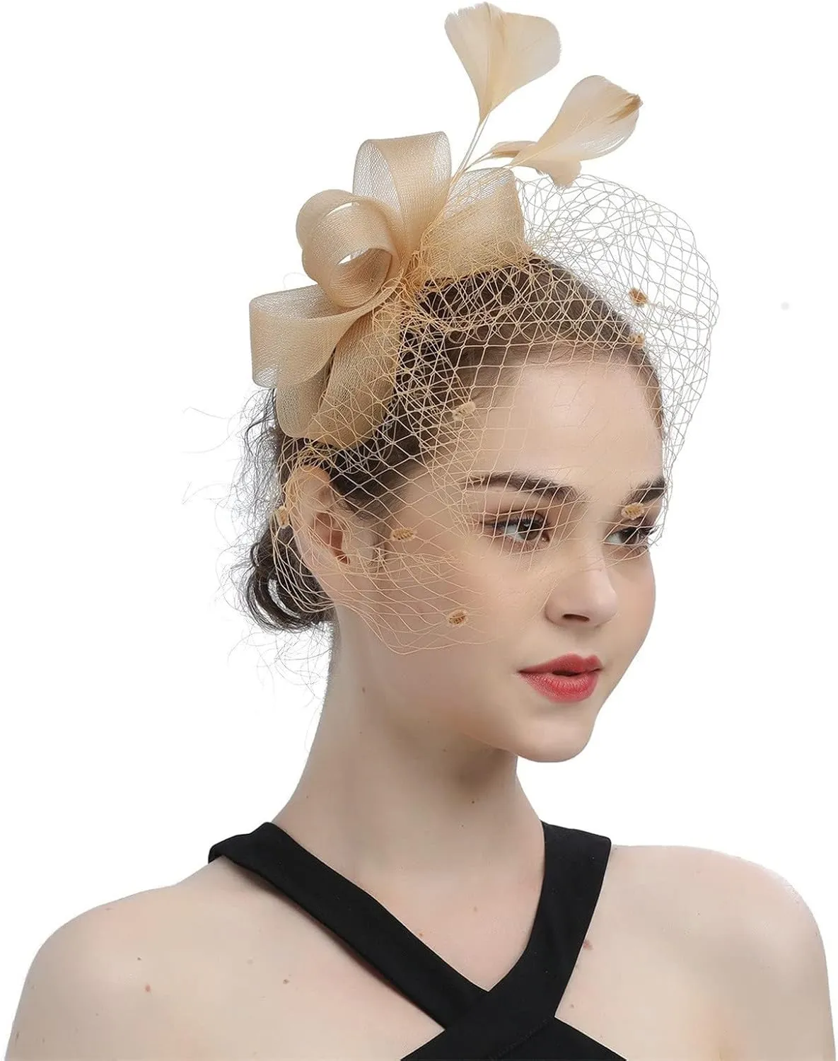 Tea Parties Fascinator Hat for Women Kentucky Fascinators Flower Derby Hat Pillbox Hat Hair Clip