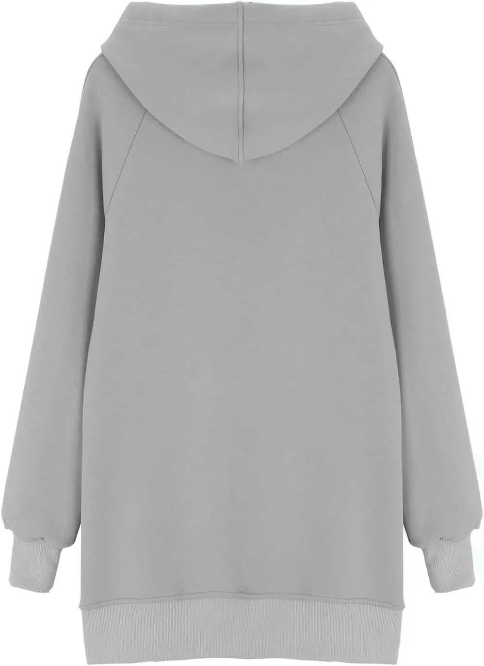The Warmys Oversized Hoodie Dress, Sherpa Lined Long Sleeve Split Hem Valentines Day Pullover Sweatshirts with Pocket
