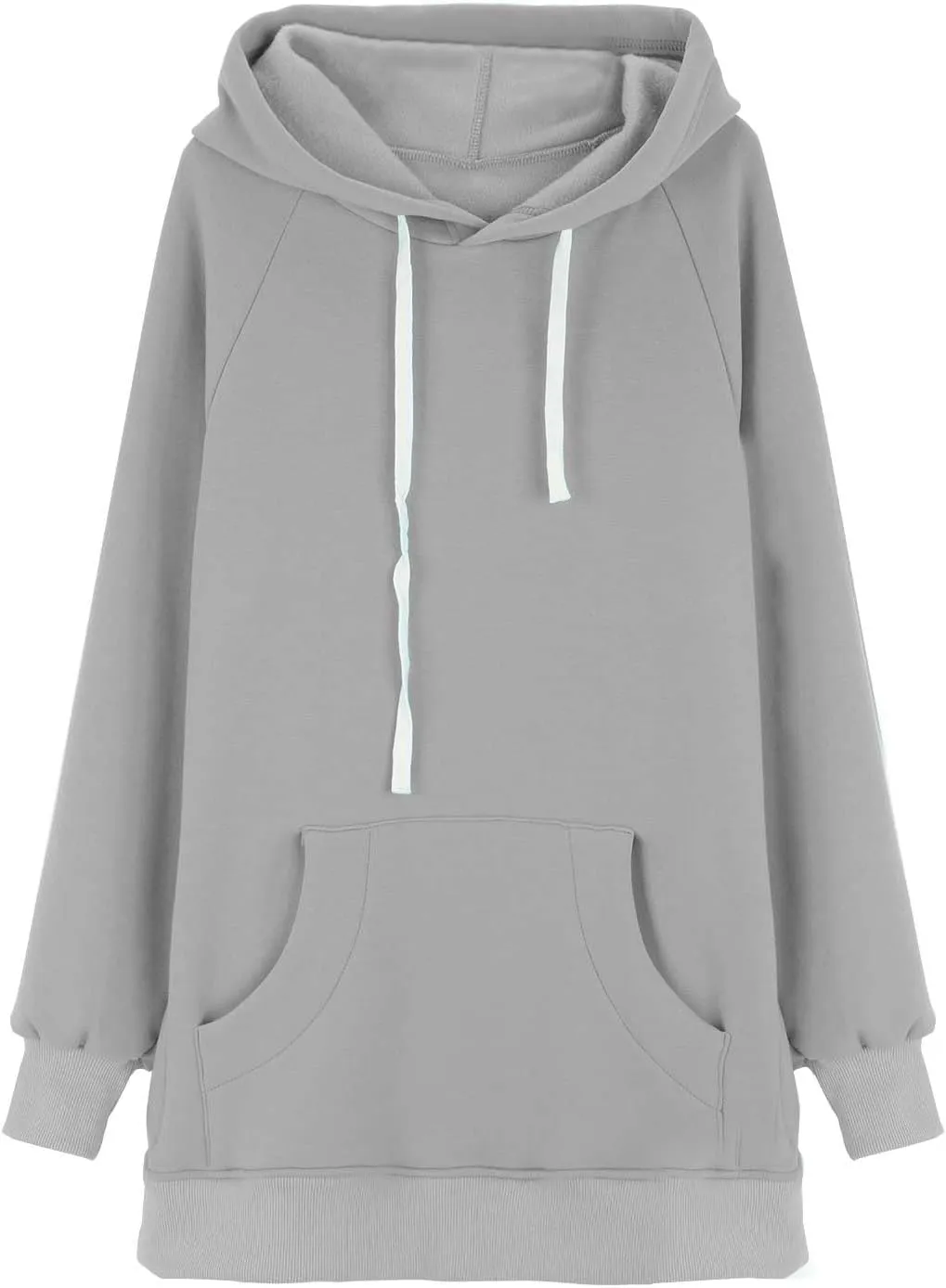 The Warmys Oversized Hoodie Dress, Sherpa Lined Long Sleeve Split Hem Valentines Day Pullover Sweatshirts with Pocket