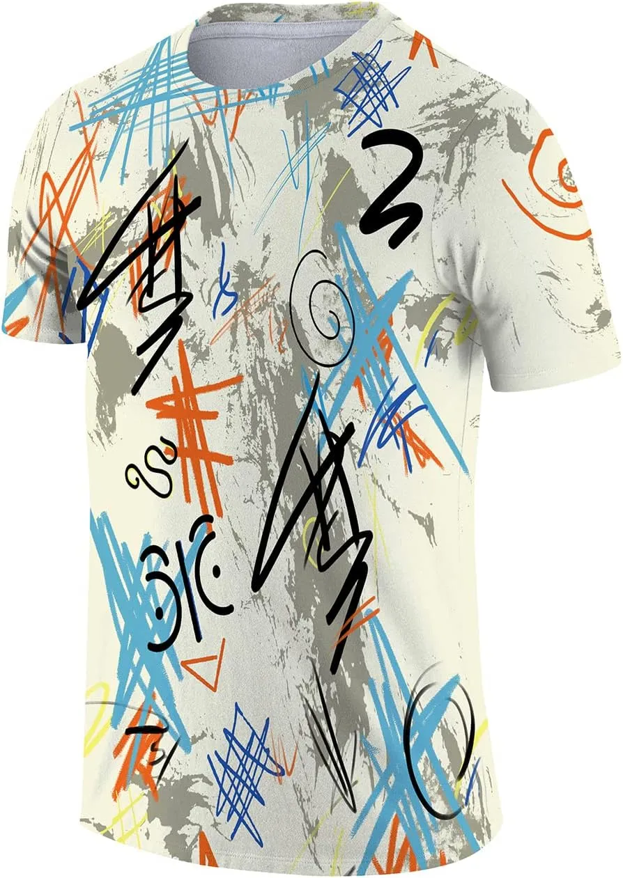 Tie Dye Shirts for Men Women, Short Sleeve Mens Tie Dye Shirts, Mens Women Rainbow Tie Dye T Shirts,Size:S-5XL