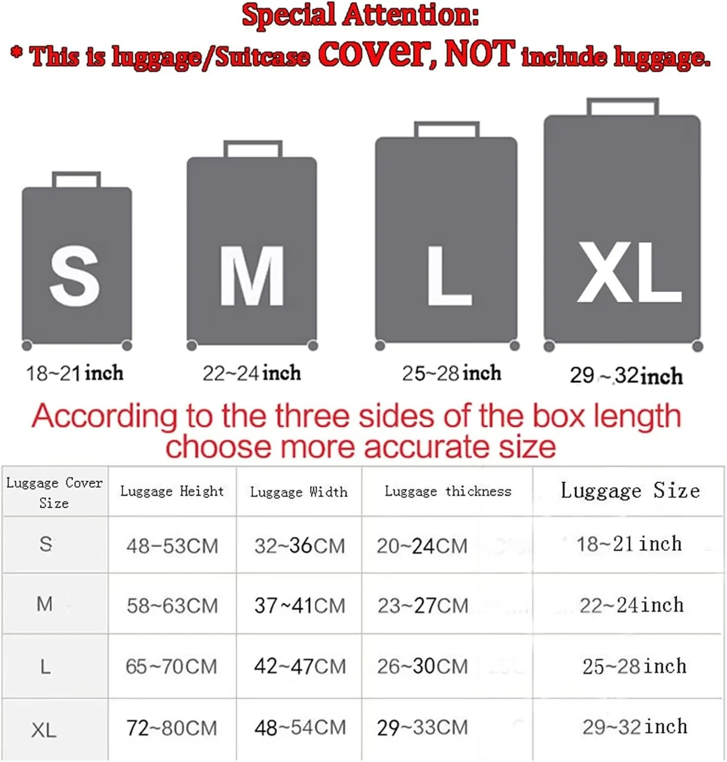 TODIYADDU American Flag Travel Luggage Suitcase Protective Cover Novelty Trolley Baggage Bag Cover Men's Women's Thick Elastic Case for Suitcase Luggage Accessories Durable Practical Gifts, L