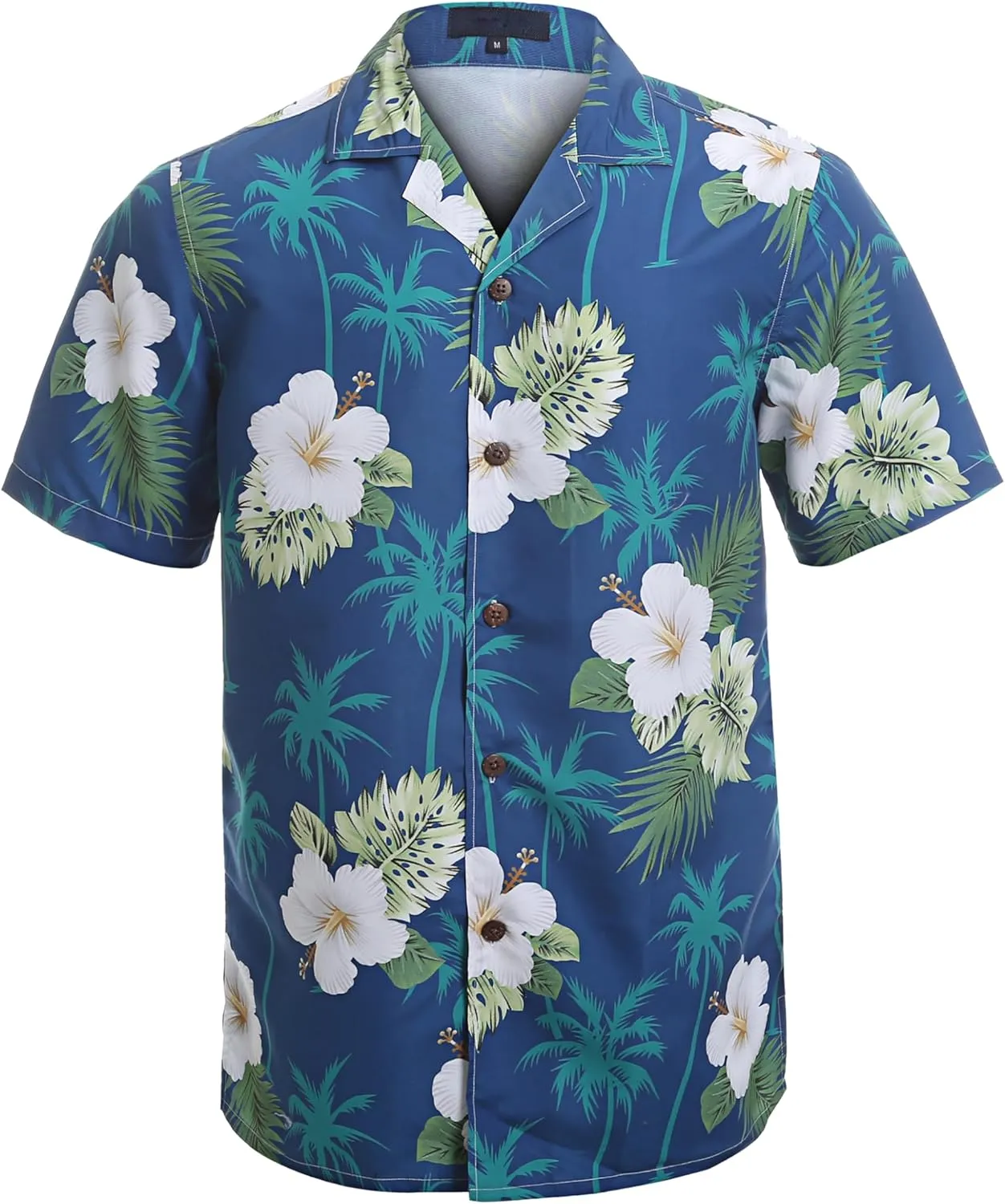Tropical Storm Hawaiian Shirts for Men Short Sleeve Regular Fit Mens Floral Shirts