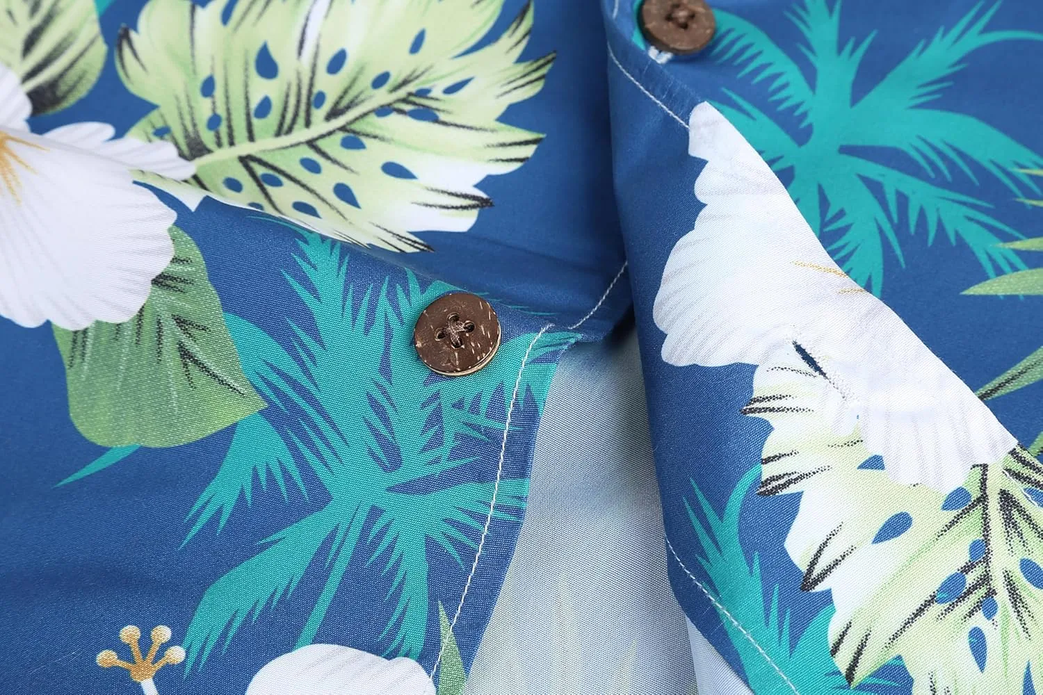 Tropical Storm Hawaiian Shirts for Men Short Sleeve Regular Fit Mens Floral Shirts