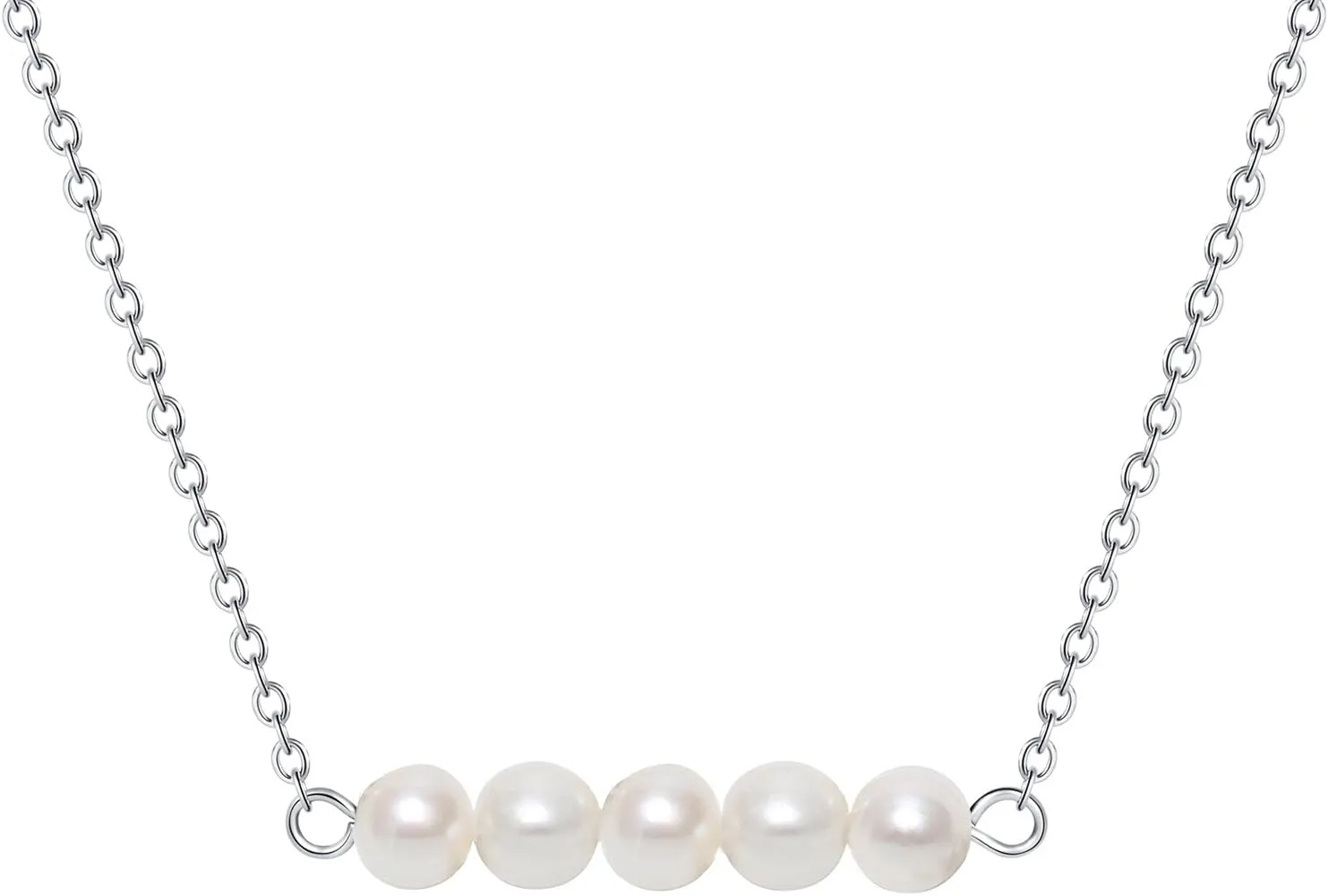 Turquoise or Pearl Bar Choker Necklace Pearl or Turquoise Beads Necklace Jewelry for Women