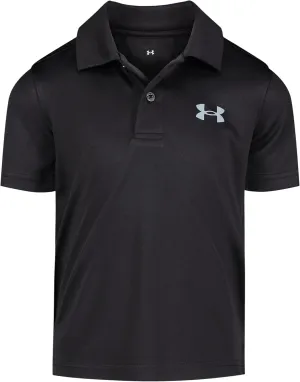 Under Armour Boys' Short Sleeve Ua Match Polo Collared Shirt, Chest Logo, Soft & Comfortable