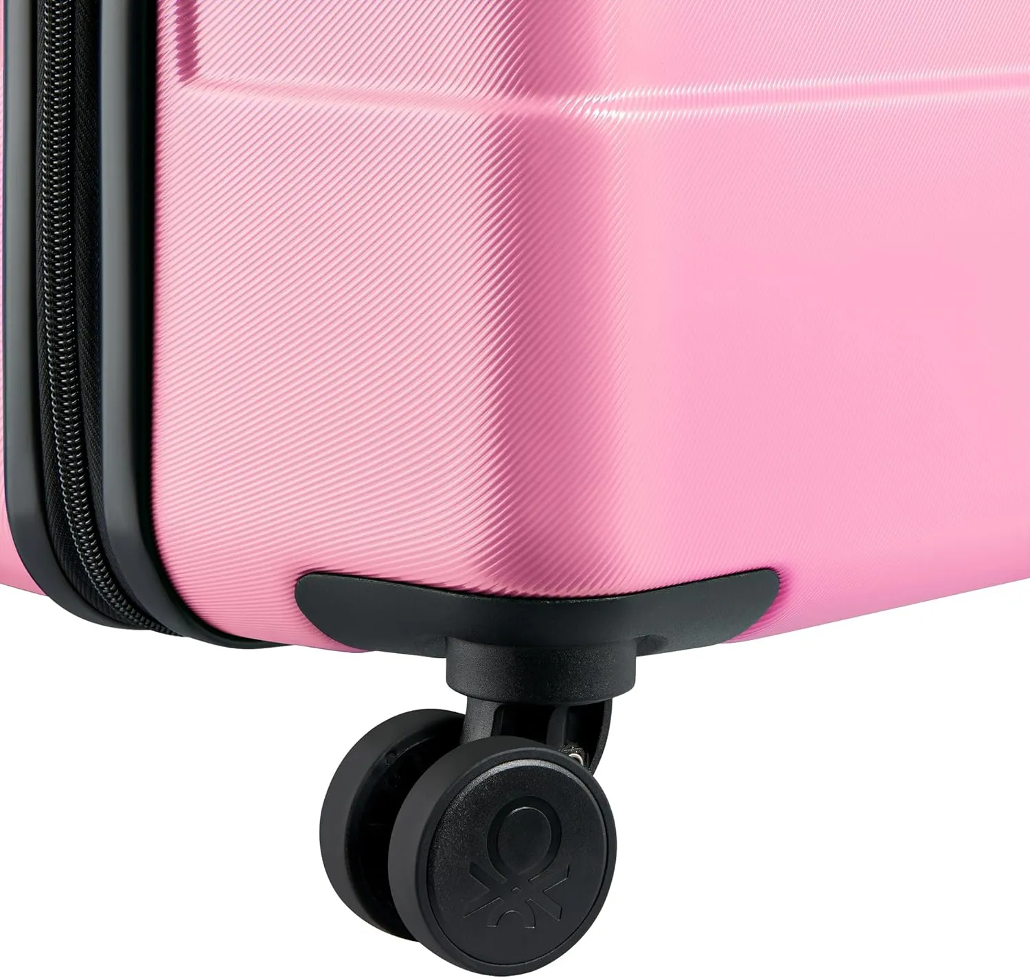 United Colors of Benetton Now Hardside Luggage with Spinner Wheels, Light Pink, Checked-Large 27 Inch