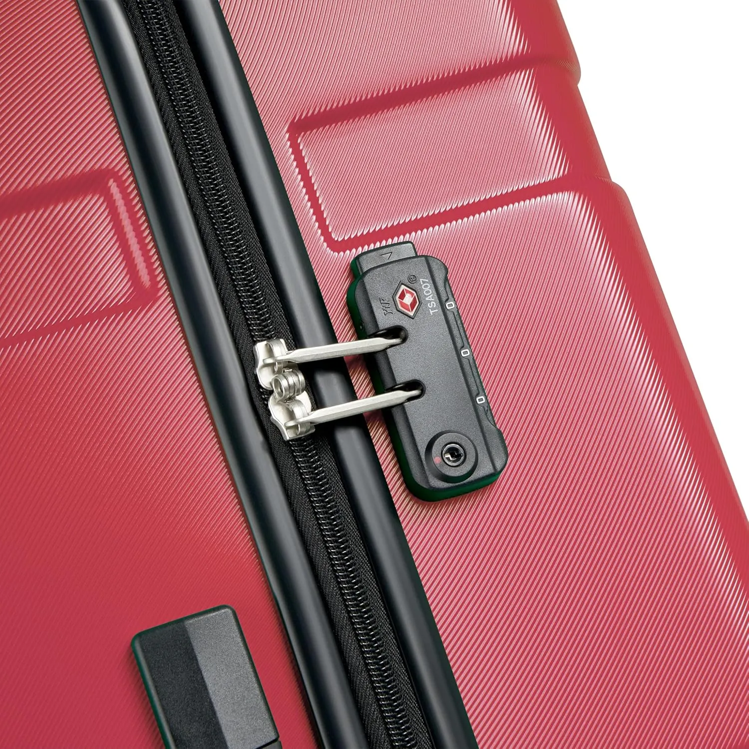 United Colors of Benetton Now Hardside Luggage with Spinner Wheels, Red, Checked-Large 27 Inch