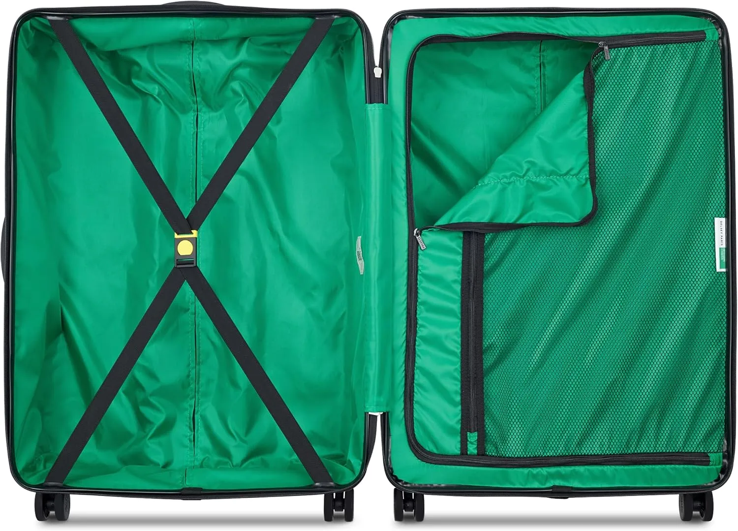 United Colors of Benetton Now Hardside Luggage with Spinner Wheels, Red, Checked-Large 27 Inch