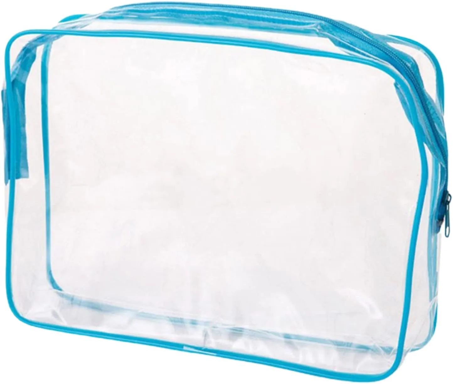 VALINK Clear Toiletry Carry Pouch With Zipper Portable Plastic Waterproof Cosmetic Bag For Outdoor Travel Bath Wash Organizer Travel Make Up Tool Pouch